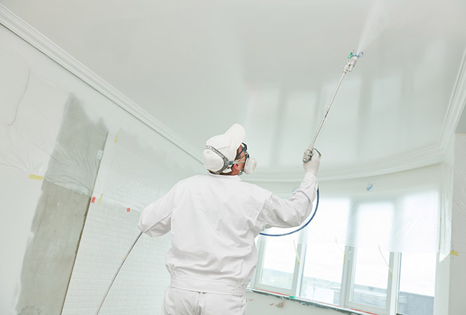 ceiling spraying