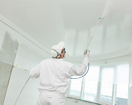 ceiling spraying